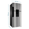 B_Mabe_Refrigerador_415Lts_Inox_RMP415YCU_Derecha_Isometrico