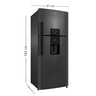 B_Mabe_Refrigerador_470Lts_Black_Steel_RMP470ZCC_Derecha_Isometrico