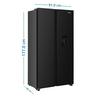 C_Mabe_Refrigerador_436Lts_Inox_MSD480LMRPS0_Isometrico