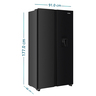 C_Mabe_Refrigerador_565Lts_Black_Steel_MSE565QMLSP0_Isometrico