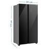 C-Mabe-Refrigerador-631L-Negro-MSC631LKLNG0-Isometrico