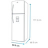 F_Mabe_Refrigerador_313L_Platinum_RMA313FJET_Isometrico