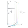 F_Mabe_Refrigerador_313L_Platinum_RMA313FWET_Isometrico