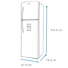 F-Mabe-Refrigerador-421L-Dorian-RMP421FBCG-Isometrico