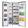 F_Mabe_Refrigerador_565Lts_Black_Steel_MSE565QMLSP0_Frontal_Con_Props