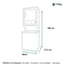 Centro de Lavado Premium a Gas 20 kg Diamond Gray Mabe - MCLC2040PPDG0