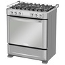 Cocina de Piso a Gas 76 cm Inox Mabe - EM7635FX0