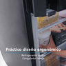 Nevera Bottom Freezer 314 L Brutos Black Steel Mabe - RMB300IZBRP0