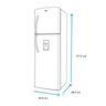 Nevera No Frost 313 L Brutos Platinum Mabe - RMA313FXCT