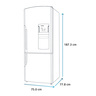 Refrigerador Bottom Freezer 520 L Black Stainless Steel Mabe - RMB520IWMRP1