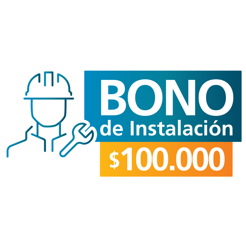 Bono de instalación por $100.000