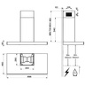 Campana de Pared 90 cm Inoxidable IO Mabe - IO9019CP5I