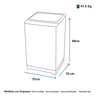 Lavadora Digital Automática de 12 kg Silver Mabe - LMA2120WPAB0