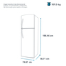 Refrigerador Automático 19 pies cúbicos (510 L) Vidrio Negro IO Mabe - IOM510MZMRN0