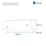 Aire Acondicionado Mini Split Inverter Solo Frío 220 V 1.5 Toneladas (18,000 BTU) Blanco Mabe - MMI18CDBWCAAXM8