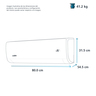 Aire Acondicionado Mini Split Inverter Frío-Calor 220 V 1.5 Toneladas (18,000 BTU) Blanco Mabe - MMI18HDBWCAAXM8