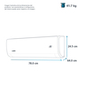 Aire Acondicionado Mini Split Tradicional Frío-Calor 220 V 1.5 Toneladas (18,000 BTU) Blanco Mabe - MMT18HDBWCAM8