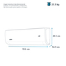 Aire Acondicionado Mini Split Inverter Solo Frío 220 V 1 Tonelada (12,000 BTU) Blanco Mabe - MMI12CDBWCAAXM8