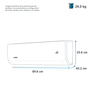 Aire Acondicionado Mini Split Tradicional Solo Frío 110 V 1 Tonelada (12,000 BTU) Blanco Mabe - MMT12CABWCAM8