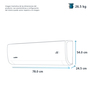 Aire Acondicionado Mini Split Inverter Solo Frío 110 V 1 Tonelada (12,000 BTU) Espejo Mabe - MMI12CADGCAM8
