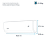 Aire Acondicionado Mini Split Tradicional Frío-Calor 220 V 2 Toneladas (24,000 BTU) Blanco Mabe - MMT24HDBWCAM1