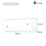 Aire Acondicionado Mini Split Inverter Frío-Calor 220 V 3 Toneladas (36,000 BTU) Blanco Mabe - MMI36HDBWCAAXM8