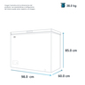 Congelador Horizontal 259 L (9 cu.ft.) Blanco Mabe - CHM9BPS1
